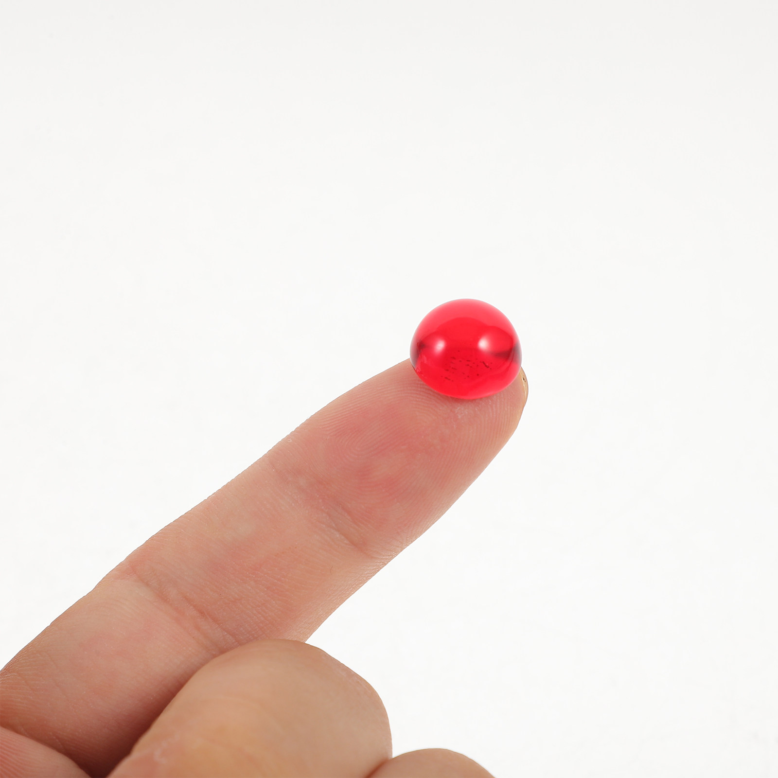 Planted Tank - 50Pcs Red Glass Pebbles Vase Filler