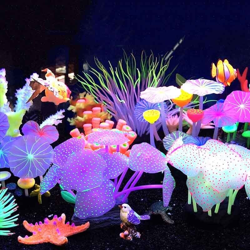 Silicone Glowing Landscape Art - Live Plant Aquarium review and price
