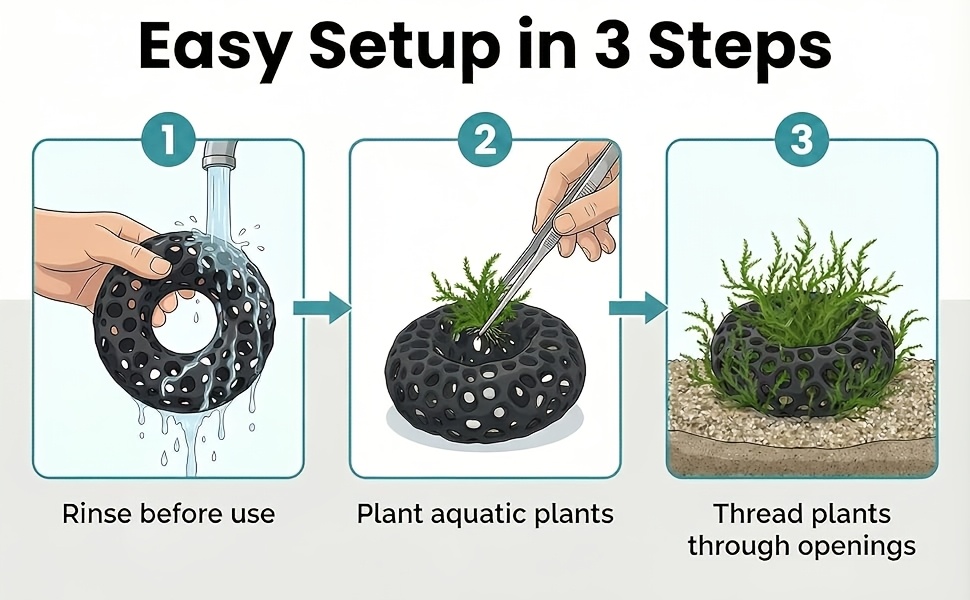1PCS 3D Printing Aquarium Fish - Aquarium Moss review and price