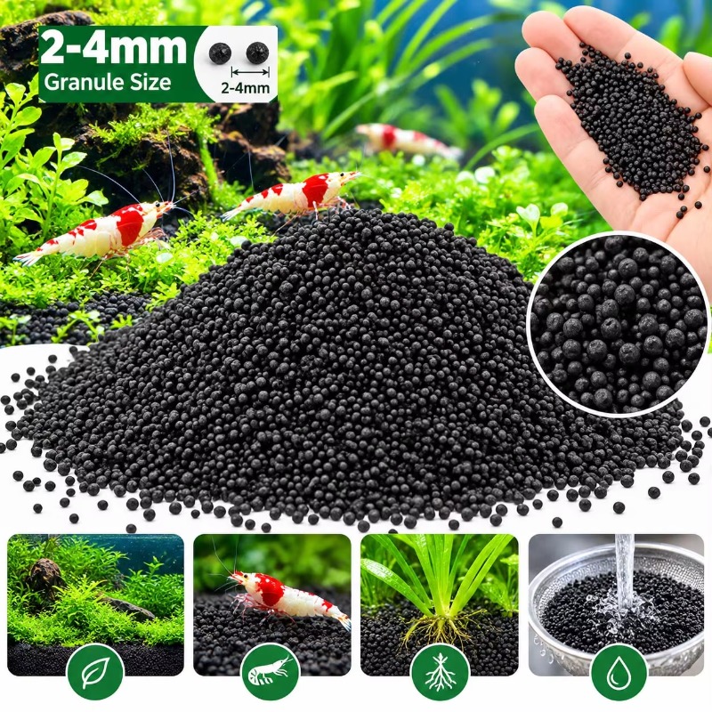 Black Aquarium Substrate Soil  - Aquarium Planted Tank Filter review and price