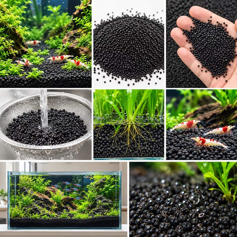Black Aquarium Substrate Soil  - Aquarium Planted Tank Filter review and price